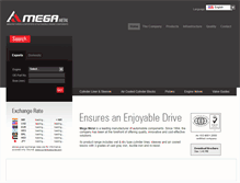Tablet Screenshot of megametalindia.com